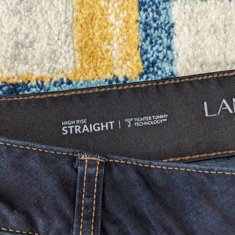 New Lane Bryant Womens 24R Regular T3 Tighter Tummy Straight Jeans - Picture 3 of 6
